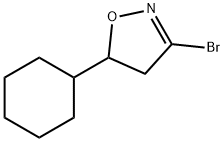 3-溴-5-环己基-4,5-二氢异恶唑 结构式