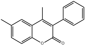 4,6-DIMETHYL-3-PHENYLCOUMARIN 结构式