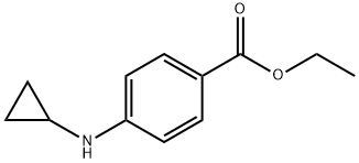 Benzoic acid, 4-(cyclopropylamino)-, ethyl ester (9CI) 结构式