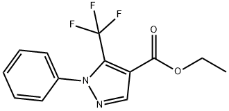 1-苯基-5-三氟甲基-1H-吡唑-4-羧酸乙酯 结构式