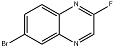 Quinoxaline, 6-broMo-2-fluoro- 结构式