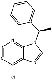 6-CHLORO-9-(1-PHENYL-ETHYL)-9H-PURINE 结构式