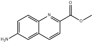 6-氨基喹啉-2-羧酸甲酯 结构式