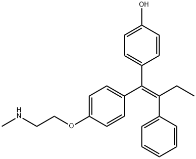 (Z)-N-去甲基-4-羟基三苯氧胺 结构式