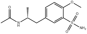 N-[(1R)-2-(3-氨基磺酰基-4-甲氧基)-1-甲基]乙酰胺 结构式