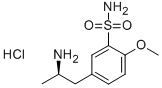 (R)-(+)-5-(2-氨基丙基)-2-甲氧基苯磺酰胺盐酸盐 结构式
