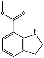 吲哚啉-7-羧酸甲酯 结构式