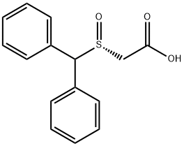 2-[(R)-(二苯基甲基)亚砜]乙酸 结构式