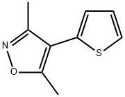 3,5-二甲基-4-(噻吩-2-基)异恶唑 结构式