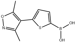 5-(3,5-二甲基异噁唑-4-基)-4,5-二氢噻吩-2-基硼酸 结构式