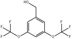 3,5-双(三氟甲氧基)苯甲醇 结构式