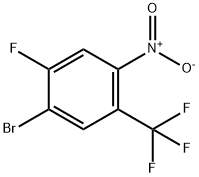 1-溴-2-氟-4-硝基-5-(三氟甲基)苯 结构式