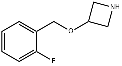 3-[(2-氟苄基)氧基]氮杂环丁烷盐酸盐 结构式