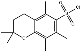 2,2,5,7,8-五甲基苯并二氢吡喃-6-磺酰氯 结构式