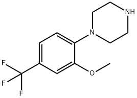 1-(2-甲氧基-4-(三氟甲基)苯基)哌嗪 结构式
