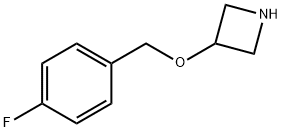 3-[(4-氟苄基)氧基]氮杂环丁烷盐酸盐 结构式