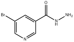5-溴吡啶-3-甲酰肼 结构式