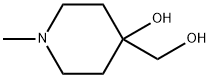 4-(羟甲基)-1-甲基哌啶-4-醇 结构式