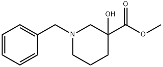 1-苄基-3-羟基哌啶-3-甲酸甲酯 结构式
