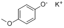 potassium p-methoxyphenolate 结构式