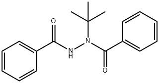 N-苯甲酰基-N'-特丁基苯甲酰肼 结构式