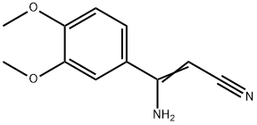(Z)-3-aMino-3-(3,4-diMethoxyphenyl)acrylonitrile 结构式