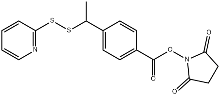 4-succinimidyloxycarbonyl-alpha-methyl-alpha(2-pyridyldithio)toluene 结构式