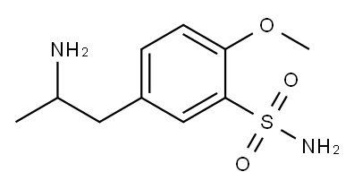 5-(2-氨基丙基)-2-甲氧基苯磺酰胺 结构式