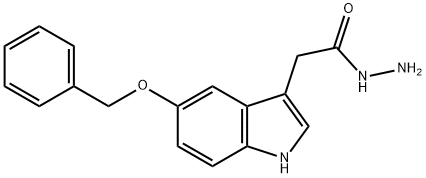 (5-BENZYLOXY-1H-INDOL-3-YL)-ACETIC ACID HYDRAZIDE 结构式