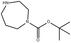 1,4-二氮杂环庚烷-1-甲酸叔丁酯 结构式