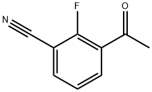 3-乙酰-2-氟苯腈 结构式