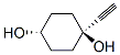 1,4-Cyclohexanediol, 1-ethynyl-, trans- (8CI,9CI) 结构式