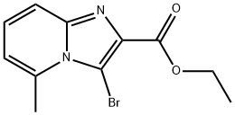 3-溴-5-甲基咪唑并[1,2-A]吡啶-2-羧酸乙酯 结构式