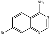4-氨基-7-溴喹唑啉 结构式