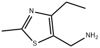 [(4-乙基-2-甲基-1,3-噻唑-5-基)甲基]胺 结构式