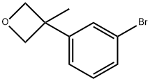 3-(3-溴苯基)-3-甲基噁丁环烷 结构式