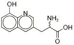 rac (8-Hydroxyquinolin-3-yl)alanine 结构式