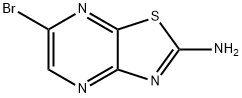 2-氨基-6-溴噻唑并[4,5-B]吡嗪 结构式