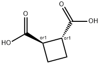反式-1,2-环丁二酸 结构式