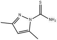 3,5-二甲基-1H-吡唑-1-碳硫酰胺 结构式