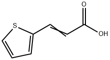 3-(2-噻吩)丙烯酸 结构式