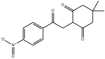 5,5-DIMETHYL-2-(2-(4-NITROPHENYL)-2-OXOETHYL)CYCLOHEXANE-1,3-DIONE 结构式