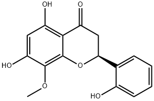 2',5,7-TRIHYDROXY-8-METHOXYFLAVANONE 结构式