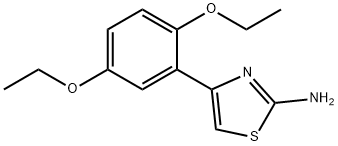 4-(2,5-二乙氧基苯基)-1,3-噻唑-2-胺 结构式