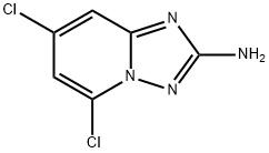 5,7-DICHLORO-[1,2,4]TRIAZOLO[1,5-A]PYRIDIN-2-AMINE 结构式