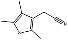 3-氰甲基-2,4,5-三甲基噻吩 结构式