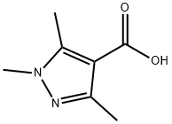 1,3,5-三甲基-1H-吡唑-4-甲酸 结构式
