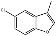 5-氯-3-甲基苯并呋喃 结构式