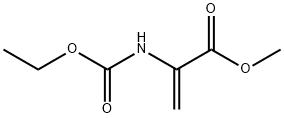 2-Propenoic  acid,  2-[(ethoxycarbonyl)amino]-,  methyl  ester 结构式