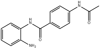 4-乙酰氨基-N-(2'-氨基苯基)-苯甲酰胺 结构式